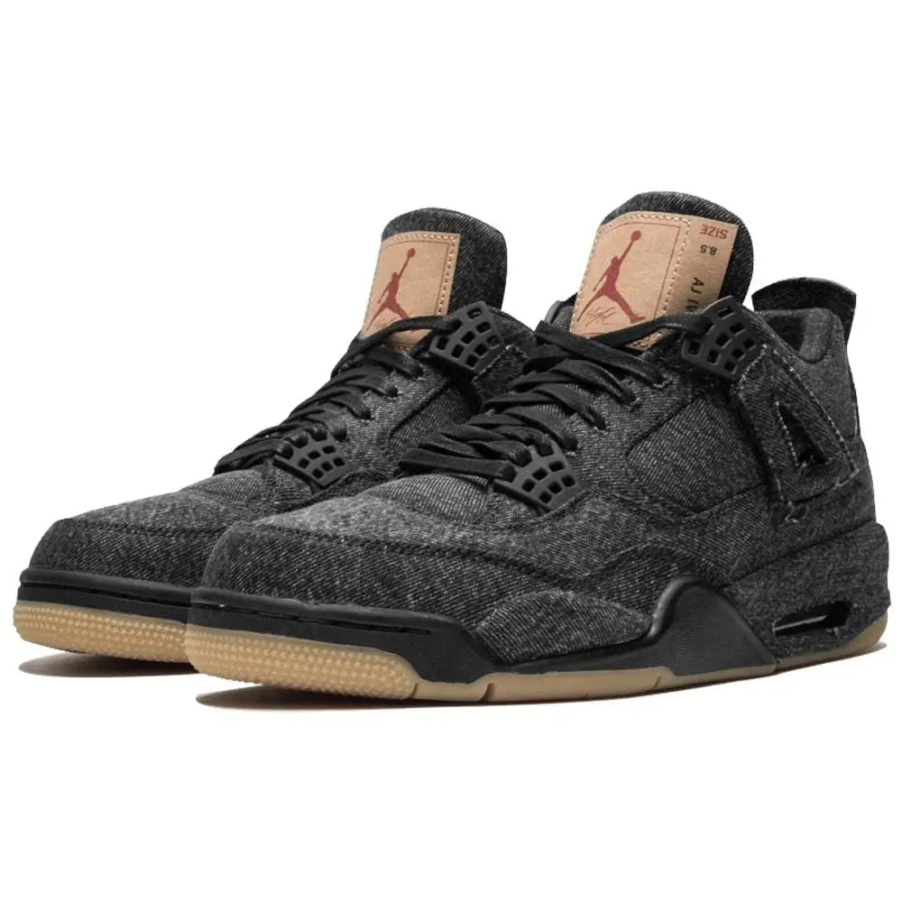 Levis x Nike Air Jordan 4 Black