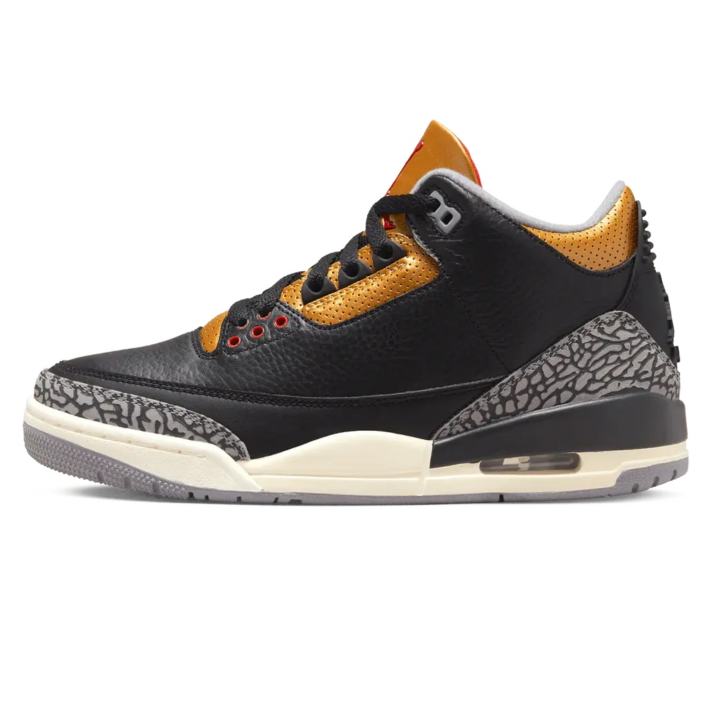 Air Jordan 3 Wmns Retro 'Black Gold'