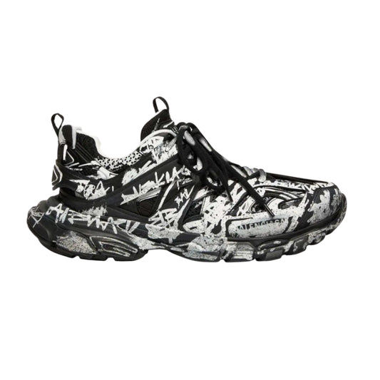 Balenciaga Track Grafitti Mesh 'White/Black'