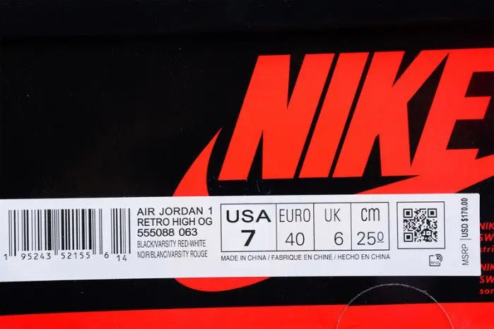 Jordan 1 High OG "Bred"