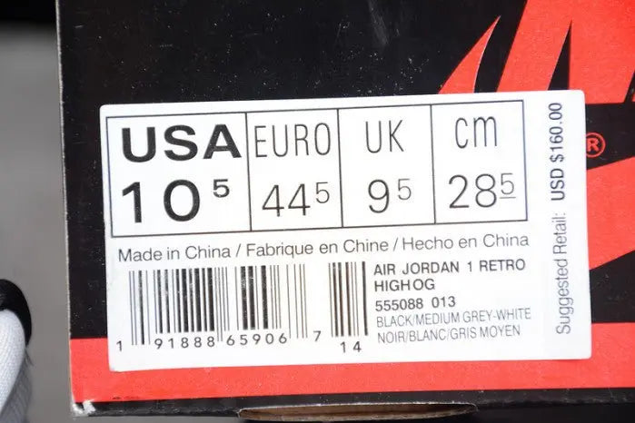 Jordan 1 High OG "Shadow"