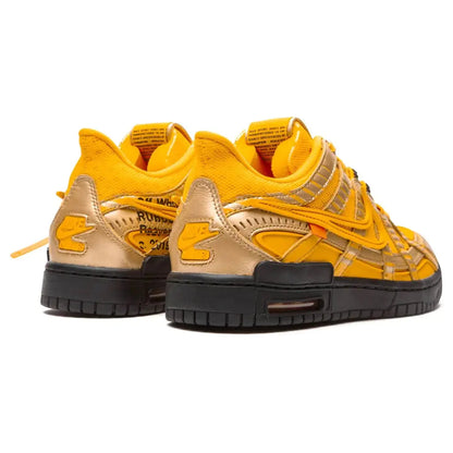 Off-White x Nike Air Rubber Dunk 'University Gold'