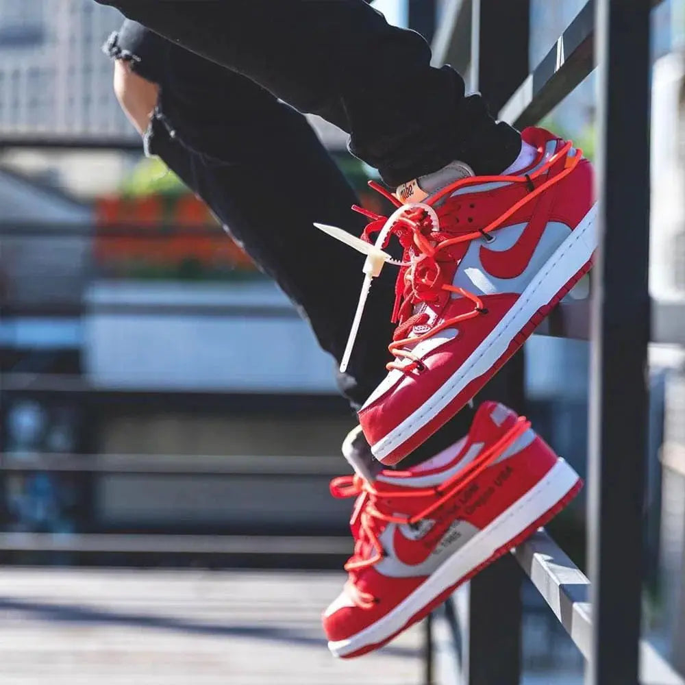 OFF-WHITE x Nike Dunk Low 'University Red'